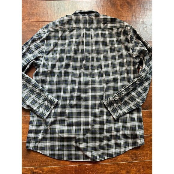 L.L. Bean Mens Traditional Fit Plaid Button Down Long Sleeve Sz L 100% Cotton - Picture 5 of 5